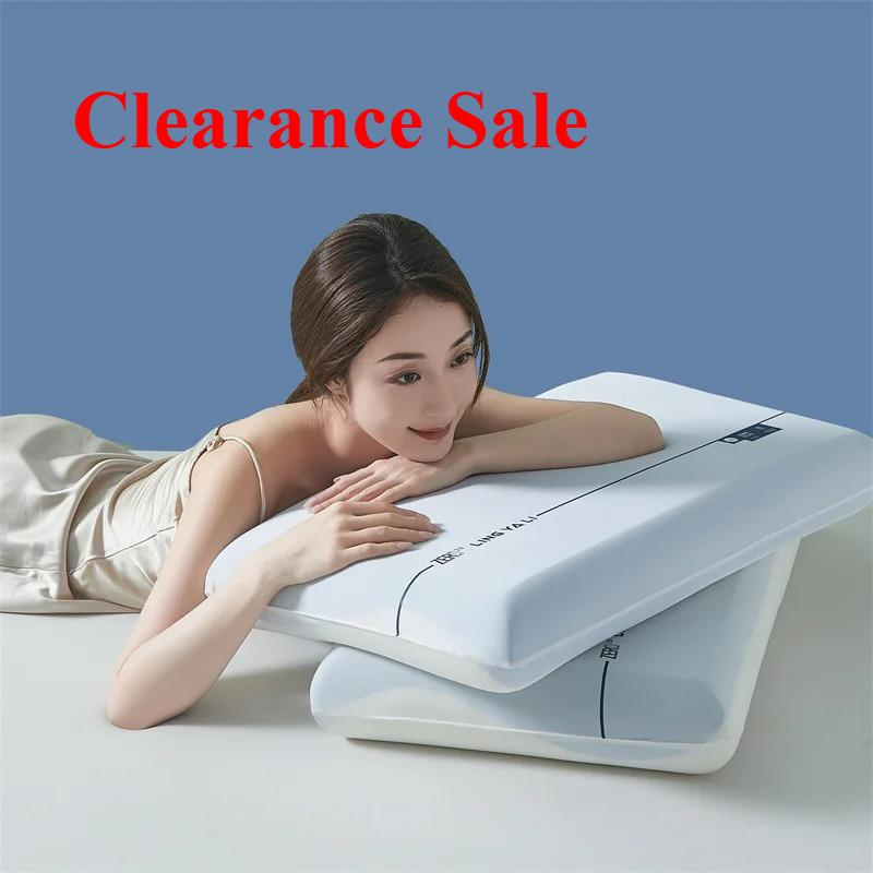 2025 New Double Core Zero Pressure Memory Cotton Neck Pillow, Hotel Deep Sleeping Pillow Slow Rebound Pillow