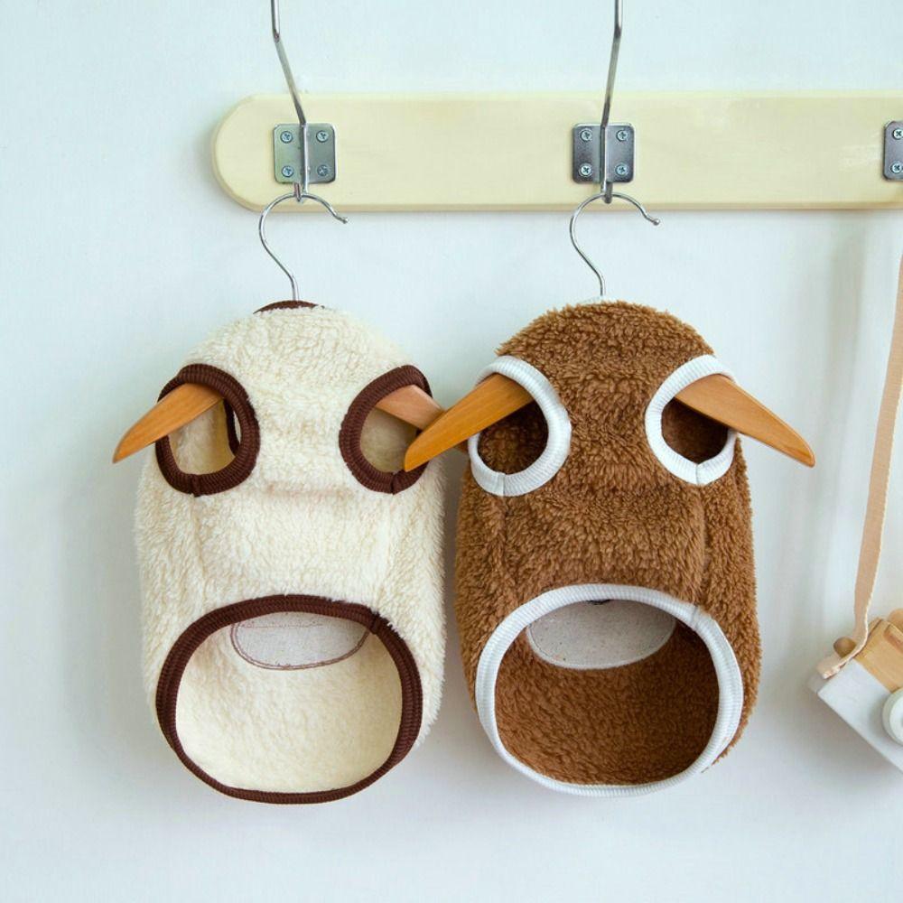 Cute Bear Pattern Winter Puppy Clothes Warm Sleeveless Dog Vest Comfortable Thickened Pet Winter Coat Cold Weather