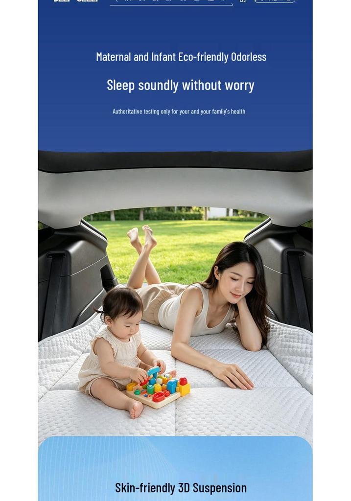 Matelas pliable en soie glacée pour camping en plein air Volkswagen ID.7 pour coffre