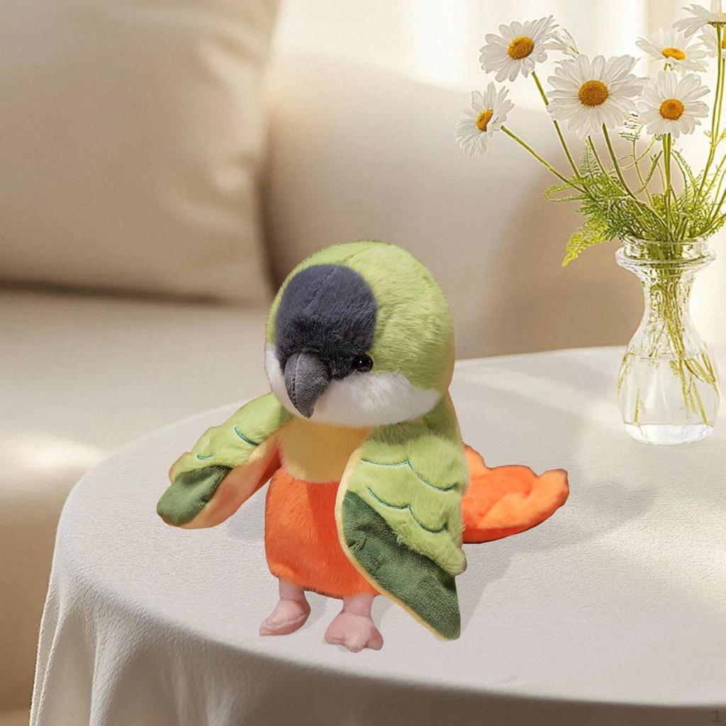 20cm Parrot Hand Puppet, Animal for Preschool Storytelling Events