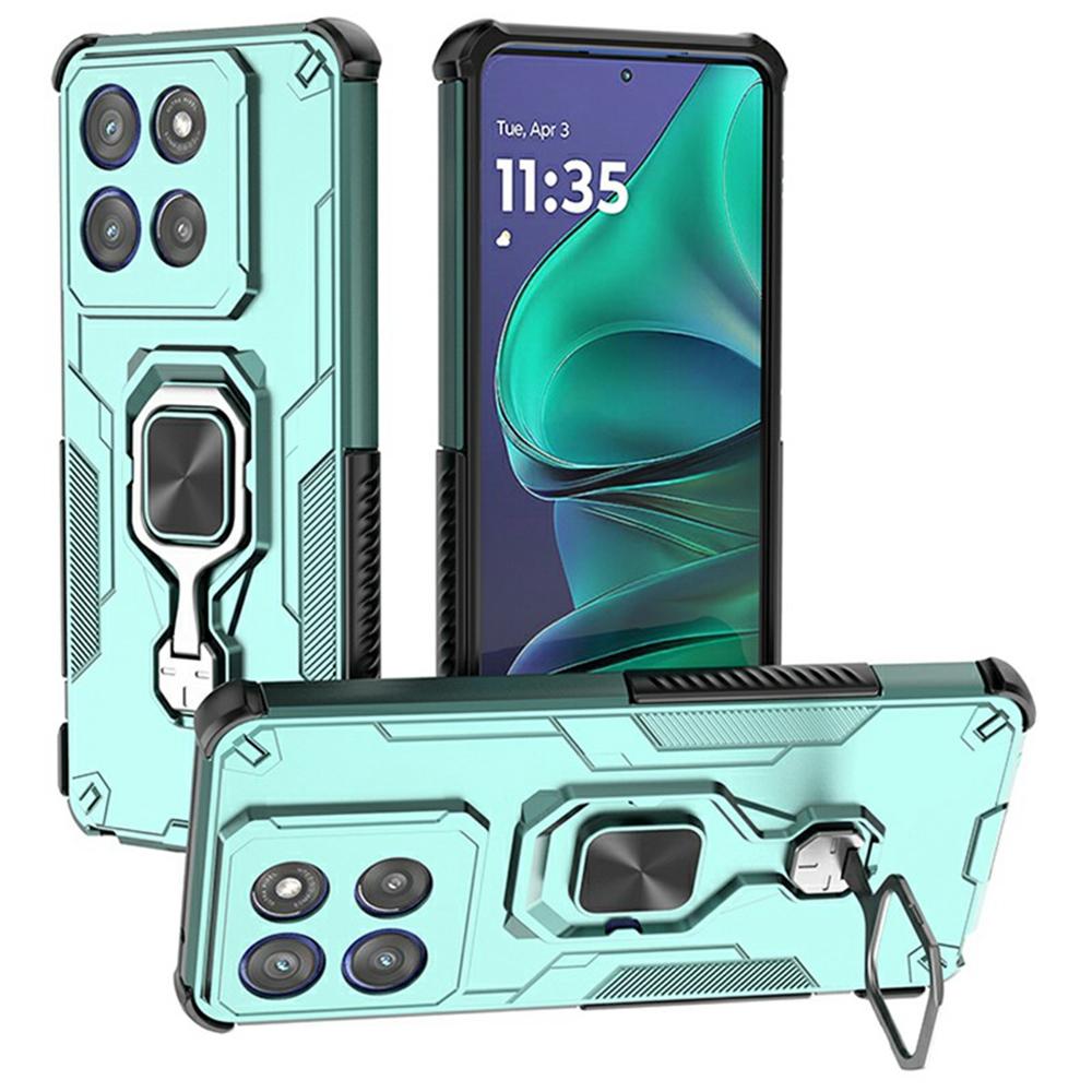 Für Motorola Edge 60 Stylus 5G Hülle Drehbarer Ring Ständer PC+TPU Stoßfeste Handyhülle