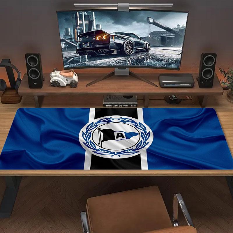 DSC Arminia Bielefeld Large Size Mouse Pad Large Gaming Table Cushion Non-slip Laptop Tablet Big Mousepad XXL Mat Mini PC Playmat With Lock edge