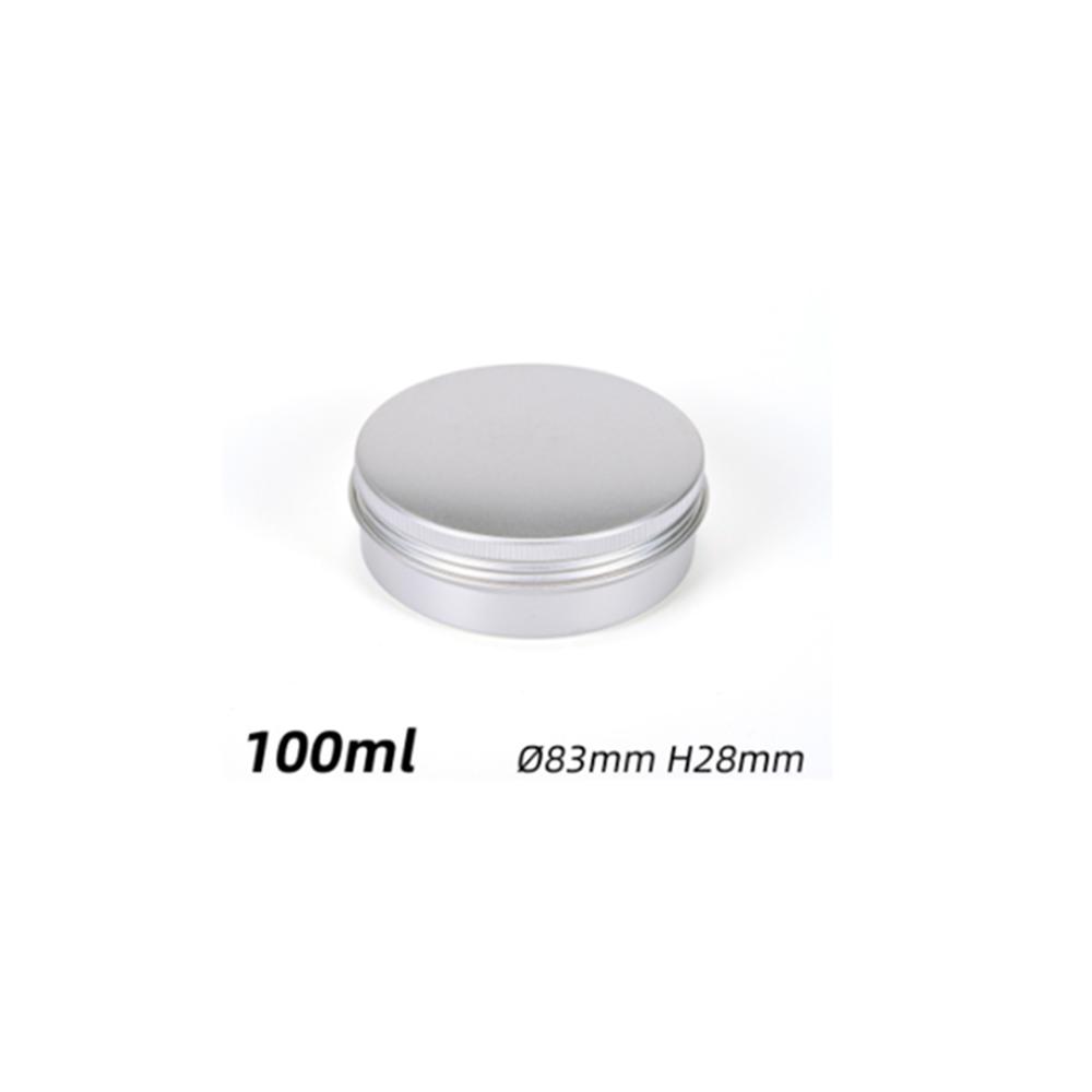 5ml-250ml kosmetické hliníkové plechovky, hliníkové krabičky, stříbrné hliníkové plechovky, plechovky se šroubovacím uzávěrem, kulaté svíčky, plechovky na koření, nádoby s víčkem