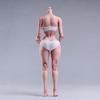 Scale Female Action Figure Flexible Joint Action Figure Body Model with Various Detachable Leg and Hand Accessories Slim 1/6 Body, 12-Inch (White