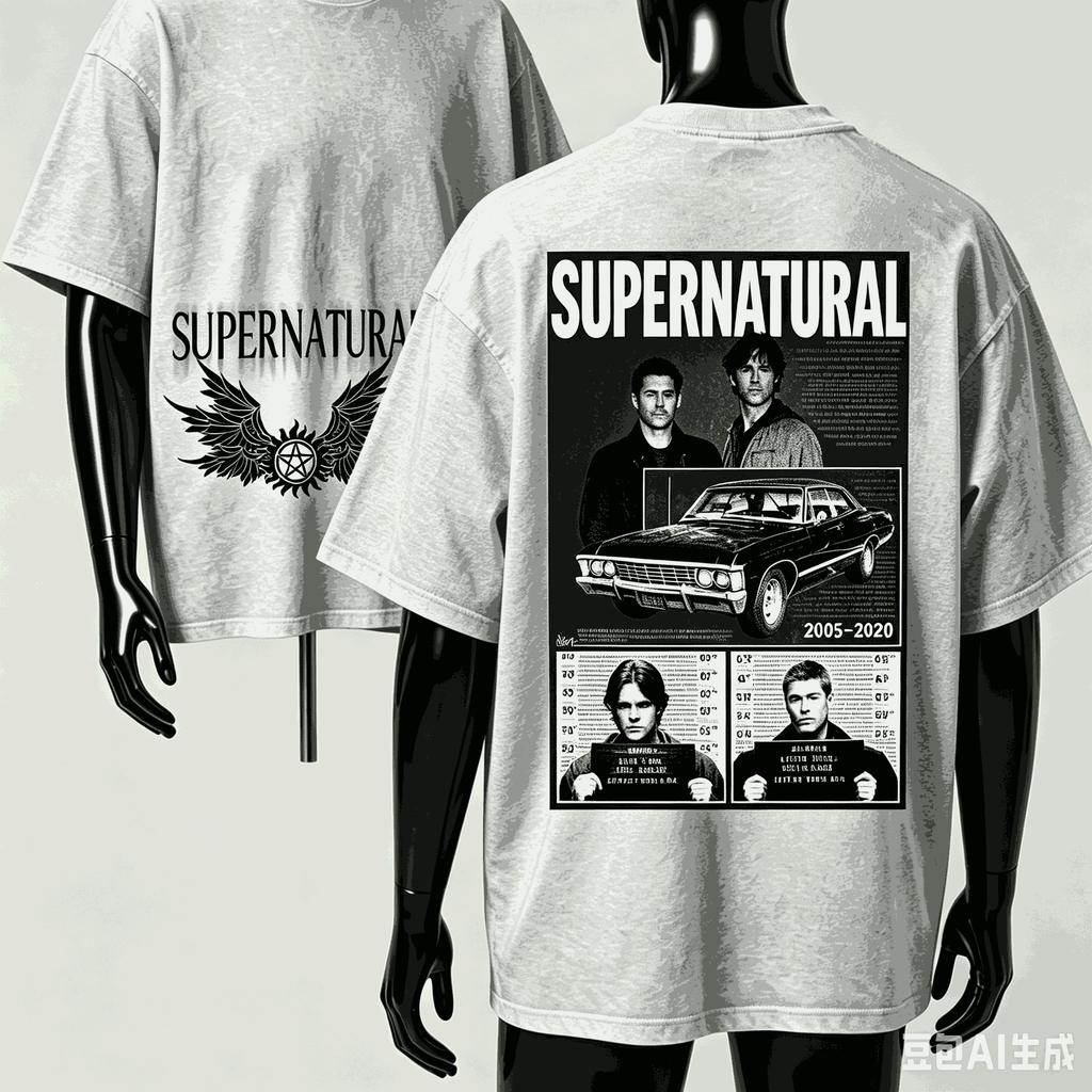 Supernatural For Fan Gift Tshirt Unisex Unisex Harajuku Oversized Unisex Short Sleeve Streetwear High Quality Couples Comfortable