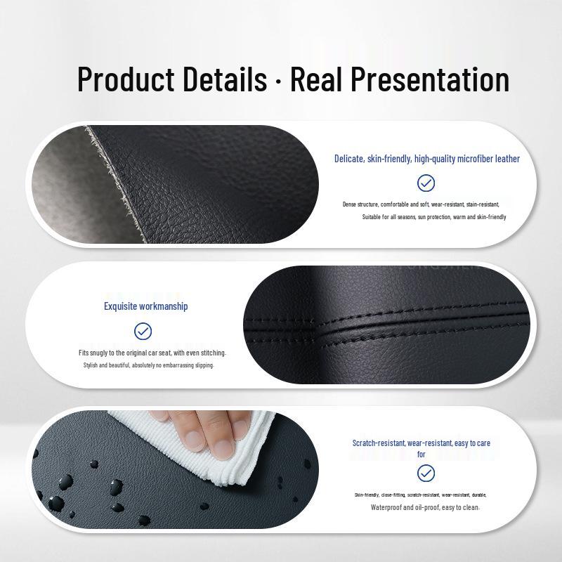 Compatible Leather Door Armrest Wrap for 18 Nissan Qashqai Models - Interior Renovation and Modification.