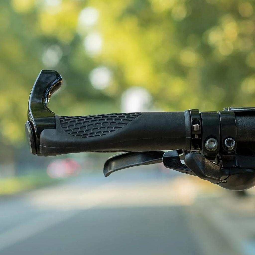 Bicycle Handlebar Grip Ergonomic Anti Skid Lock On Handle Cover Aluminum Alloy Rubber Grips MTB Bike Accessories