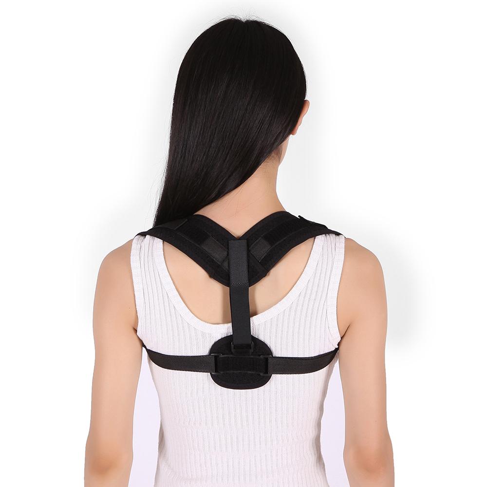 Back Straightener Posture Corrector with Ojeras Clavicle Support Lumbar Shoulder Pain Correction Brace Belt