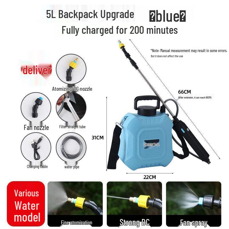 Перезаряжаемый электрический дезинфицирующий распылитель - Сельскохозяйственная и бытовая лейка высокого давления