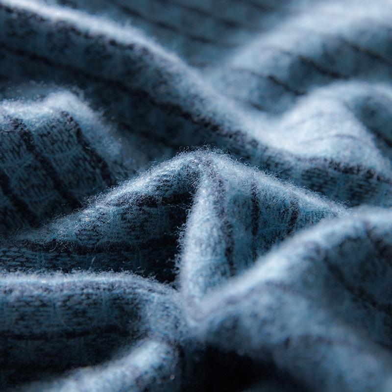 Latest Round Neck Jacquard Cardigan for Autumn and Winter Everyday and Trendyable Warm Cashmere Knitted Sweater Versatile Base Blouse