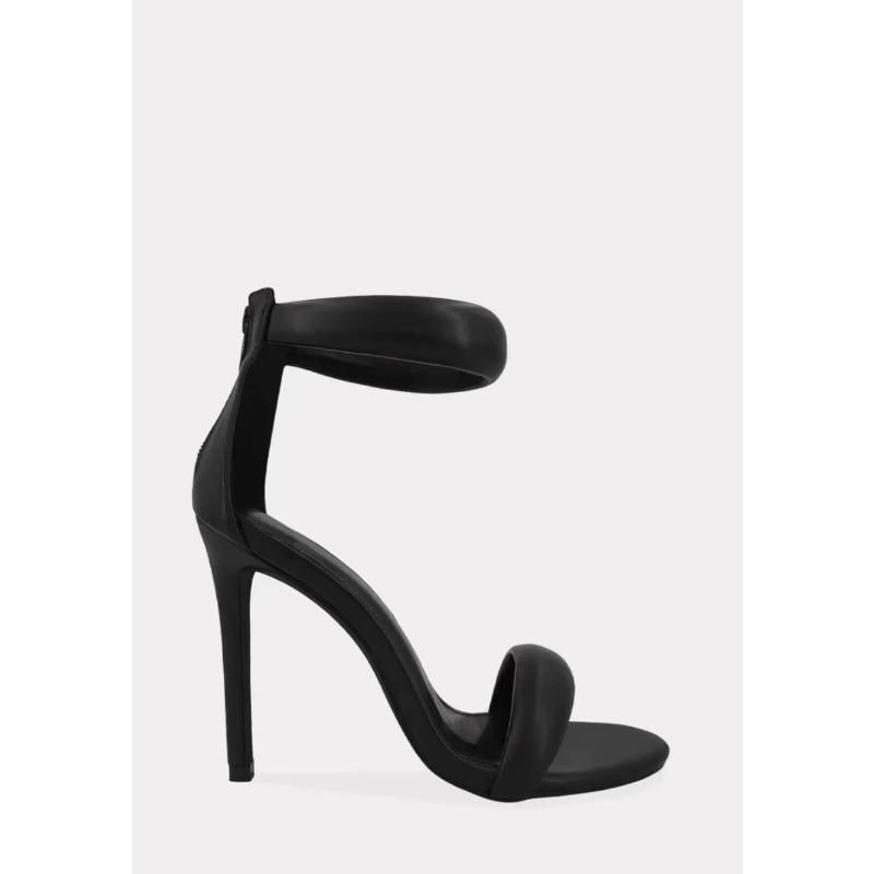 

New large size sexy style fine heel sandals women s one-size rear large size women s shoes 36 чёрный