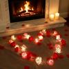 520 LED Rose String Lights, Simulated Foam Flowers, Valentine's Day Wedding Decoration
