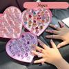 Children's ring little princess cute girl gemstone cartoon jewelry little girl baby shiny rhinestone ring