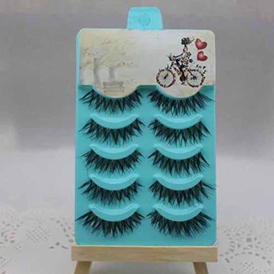 Natural Soft 5 Pairs Fake Lashes Eye Makeup Handmade FALSE Eyelashes