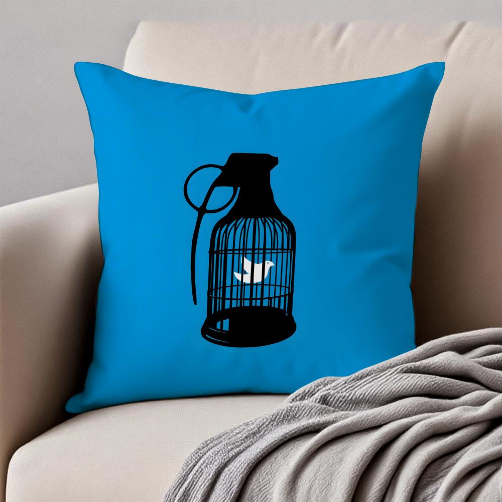 Epic Profound WWar And Peaces Cushion Cover Pillowcase Antidustmite Invisible Zipper Short Plush Sofa Cushion