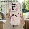 Phone Case: 2D Flat Samsung Galaxy A34 A35 M05 M06 S20 S22 S21 FE Plus 5G Protective Case, Couples Style, Winking Kitten, Christmas and Halloween Gift