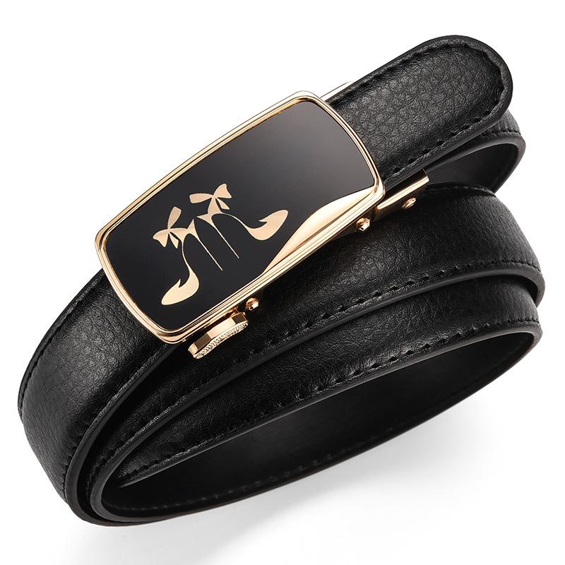 

Женский повседневный деловой ремень в корейском стиле с автоматической пряжкой в виде сердца 100 cm