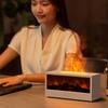 Dynamischer Flammen-Kamin ätherischer Öldiffusor Timer und automatische Abschaltung Flammen-Kamin Aromatherapie-Diffusor 7 Farben LED-Nachtlicht