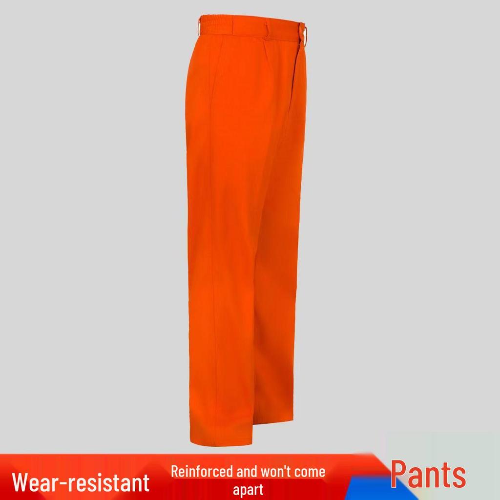 Summer Reflective Polyester Cotton Workwear Set for Men and Women
