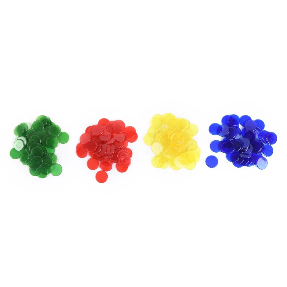 Plastic Coin for Bingo Game Multicolor Disc Bingo Chip Montessori Learning Education Toys Math Toys
