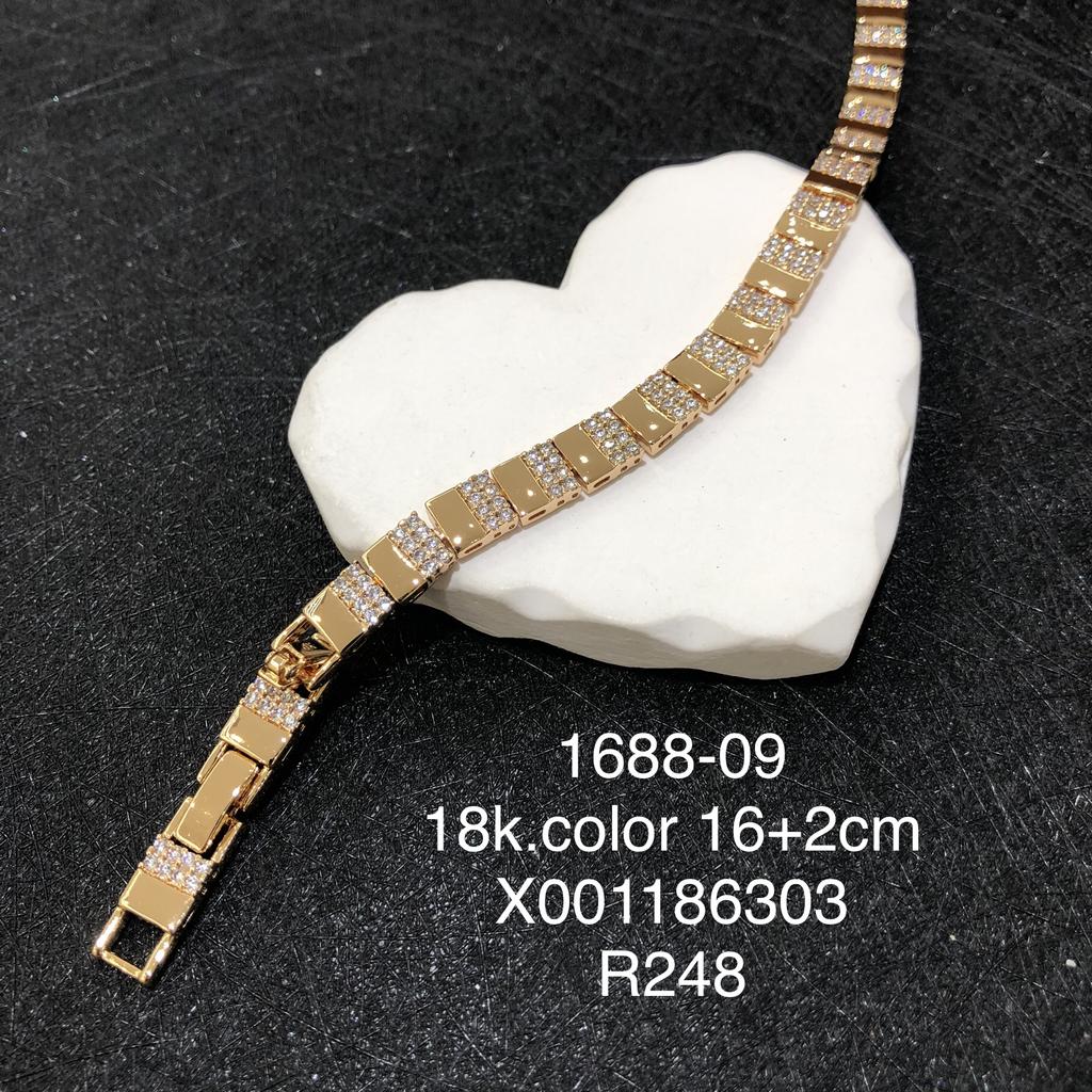 XUPING Jewelry Iced Out Synthetic CZ Colorful Gemstone Artificial Stone Clasp Gold Color Plated Pink Women Heart Tennis Bracelet