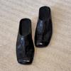 New Sandals Genuine Leather Luxurious High-end Women Shoes Elegant Lightweight French Slippers Lazy Retro Outside Birkent Shoes