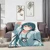 Animation G-GreenHairS GirlS Throw Soft Warm Throw Blanket for Bedroom Living Room Bed Travel Camping Picnic Gift