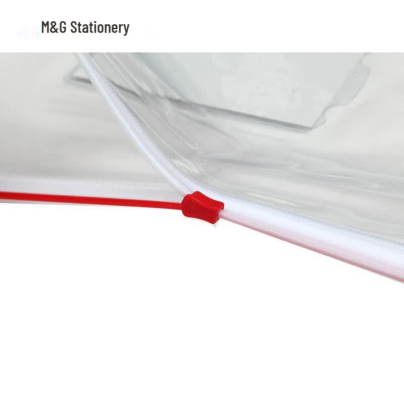 M&G A4 Transparent PVC Zipper Document Bags