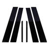 6 st Blanksvarta Stolpposter Dörrlister Fönsterdekaler Passar För BMW 3-serien F30/F31/F34/F35 2012 2013 2014 2015 2016 2017 2018 2019