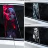 2 Stück Nonne Nonnen Autoaufkleber Auto B-Säulen Aufkleber Rauchende Nonne Styling Autoaufkleber DIY Auto Türpfosten Vinylaufkleber Cooler Nonnen Aufkleber