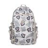 New high-value love bear niche design backpack female college students female junior high school students large-capacity schoolbag