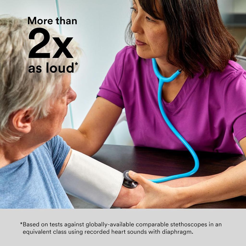 Classic Stethoscope 5832 Binaural Stethoscope with Adult and Pediatric Chestpiece Lavender 3M™ Littmann® III™ Single-Tube (Silver/Stainless Steel),