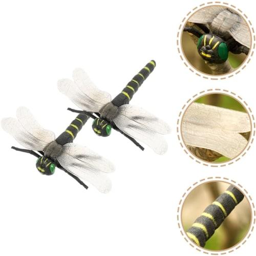 5 Simulationslibellen, Realistische Libellenfiguren, Realistische Libellenspielzeuge, Libellenzubehör, PVC-Libellenmodelle, Mini-Libellenfigur Ar