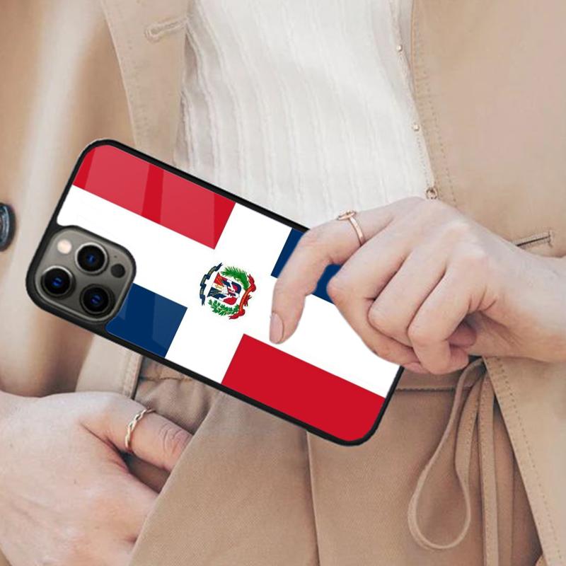 Dominican Republic Flag Back Magnetic Phone Case For APPLE iPhone 17 Air 16 14 13 12 Pro Max 15 Plus Wireless MagSafe Cover