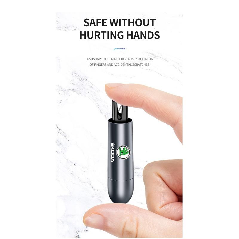 Car Safety Hammer Emergency Window Breaker Seat Belt Cutting Machine For Skoda Octavia Superb Rapid Kodiaq Karoq Fabia Kamiq Roomster Citigo