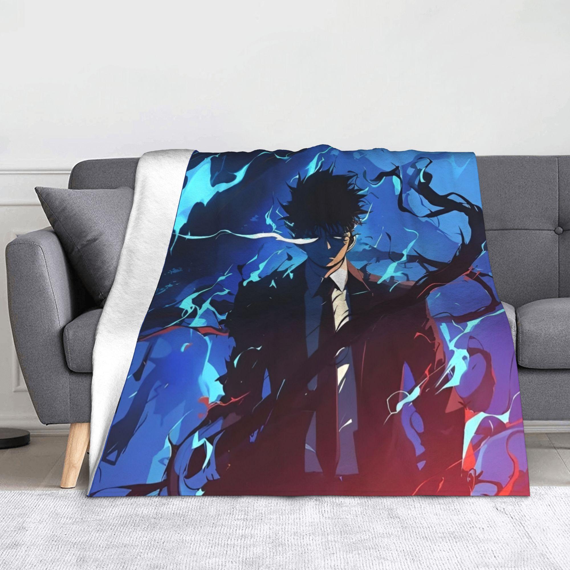 

S-Solo Anime L-Leveling Blanket Multi-size Super Soft Cozy Throw Blankets for Couch Sofa and Bed 75x90cm