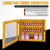 Lockout Tagout Station with Loto Devices 20 Safety Padlocks 6 Hasps 60 Tags Lock Out Tag Out Kit Board Lockout Safety Supply
