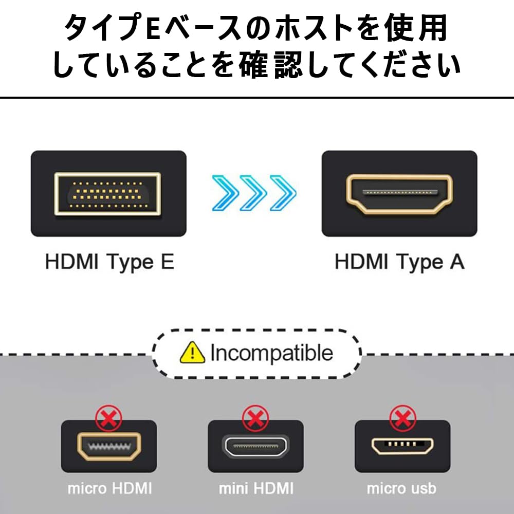 HDMI cable for car navigation E type-A type 1.5m length