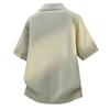 Maglione a Maniche Corte Polo con Collo a Revers