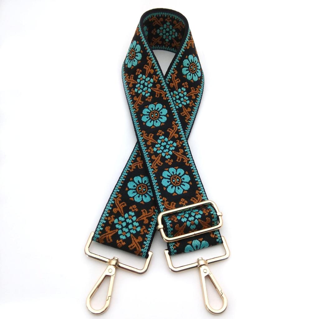 Ethnic Style Adjustable Jacquard Shoulder Strap for Women's Crossbody Bags