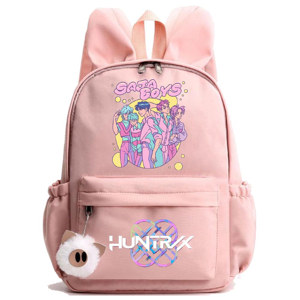 Anime K-Pop Printed Waterproof Backpack Student Teenager Bookbag for Boy Girl Bookbag Schoolbag Women Large Capacity Travel Bag Kid Gift Mochila