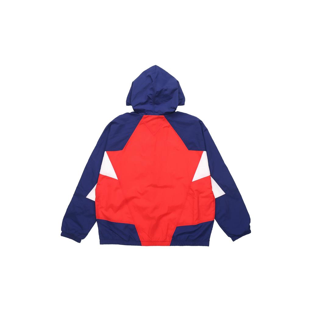 Nike Sportswear Heritage Windrunner Spliced Hooded Woven Logo Jacket Men Jackets Red Blue CJ4359-657