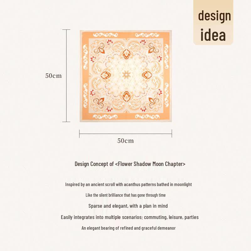 Shanghai Story 100% Mulberry Silk Printed Square Scarf