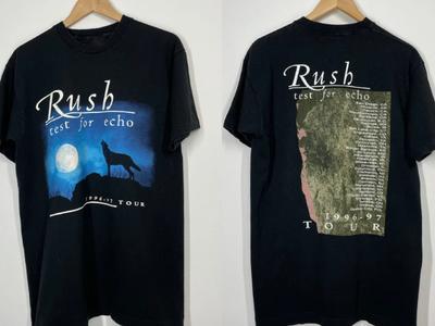 Vintage Styles Rush Test für Echo 1996 - 1997 Tour Konzert T-Shirt Unisex T-Shirt