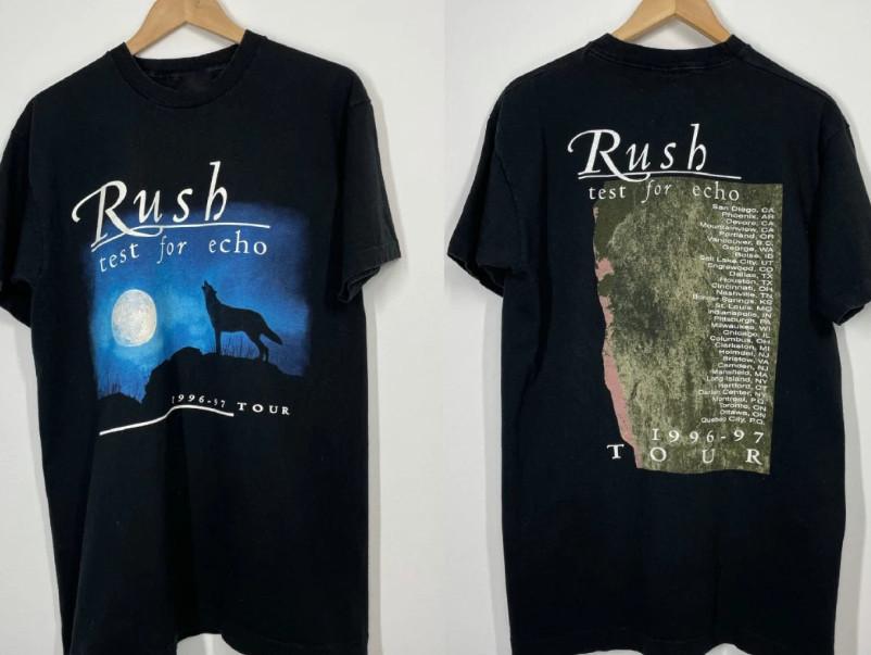 Vintage Styles Rush Test for Echo 1996 - 1997 Tour Concert T Shirt Unisex T-Shirt XXL