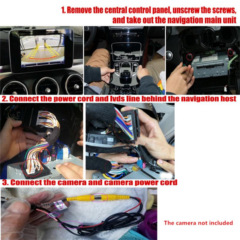 For Mercedes Benz Reverse Parking Decoder Front Rear Camera Original Display