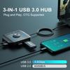T10 Externe Soundkarte, USB-Audioadapter für PC, Windows, Mac, Linux, Laptops, Desktops, 0,138-Zoll Stereo-Soundkarte und USB-Schnittstelle,