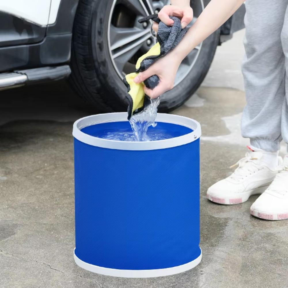 Car Folding Bucket 9L Business Car Bucket Car Washing Bucket Self Driving Tour Fishing Bucket