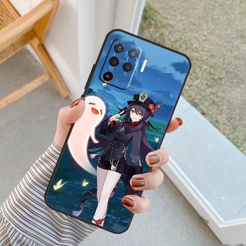 Hu Tao Genshin Impact Case For Oppo A18 A78 A98 A38 A58 A60 A80 A40 A96 A76 A16 A94 A74 A54 A15 A17 A57 A77 A5 Pro