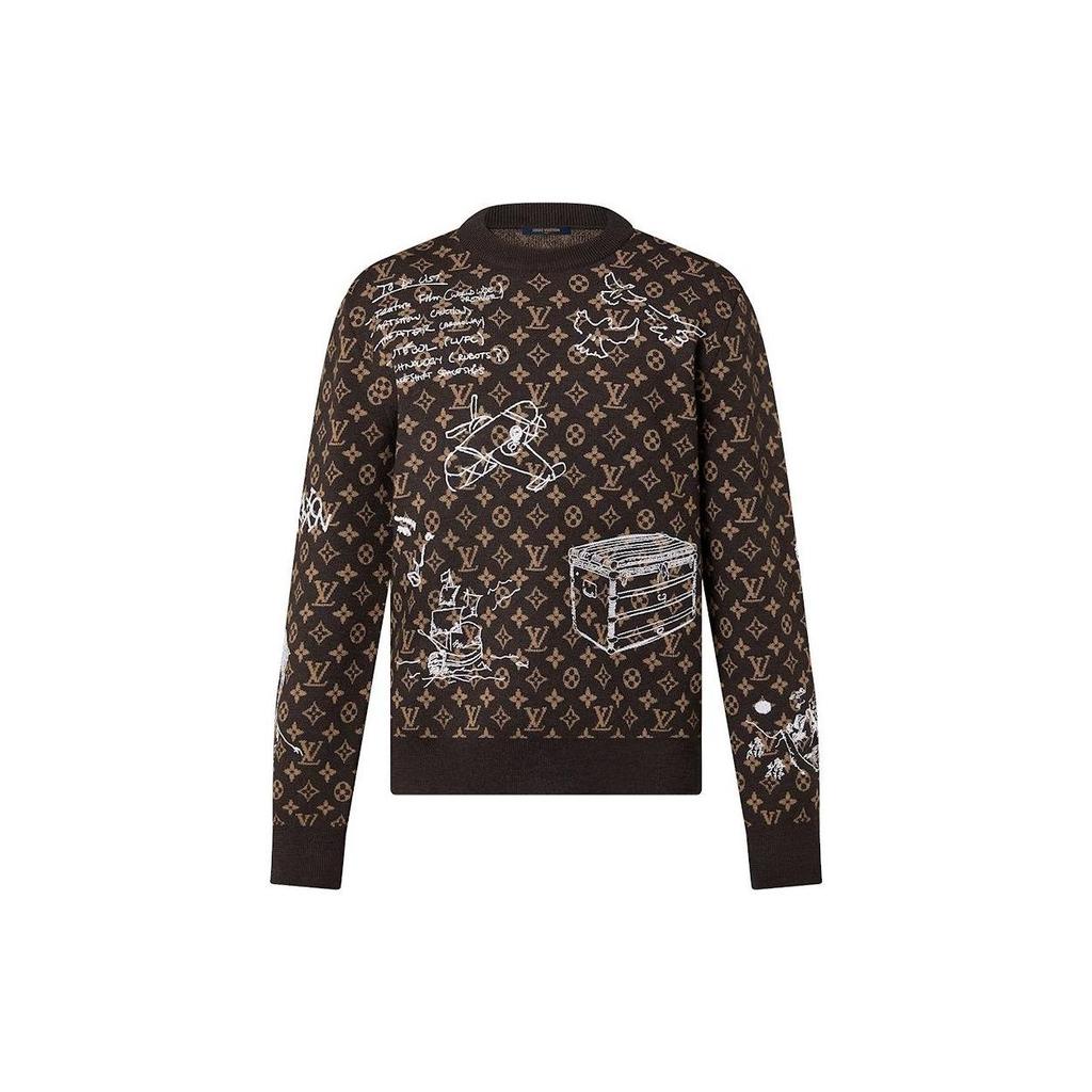 Louis Vuitton Pre Owned 2010 Monogram Wool Jumper 1ABXYW